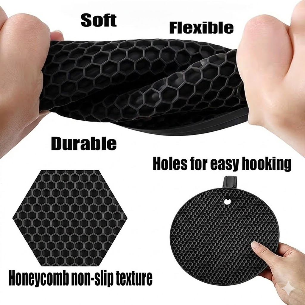 Heat Silicon Trivet Mat