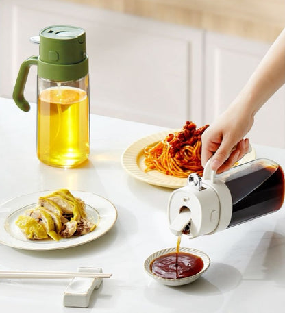 2 in 1 Oil Bottle