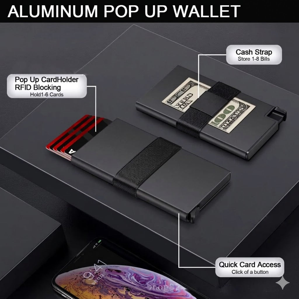 Pop-up Card Holder Wallet